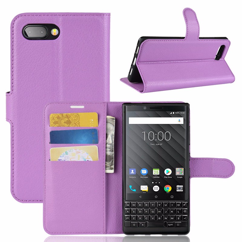 

WIERSS Пурпурный для BlackBerry KEY2, для BlackBerry KEY2 KEYtwo Athena Wallet Phone Case