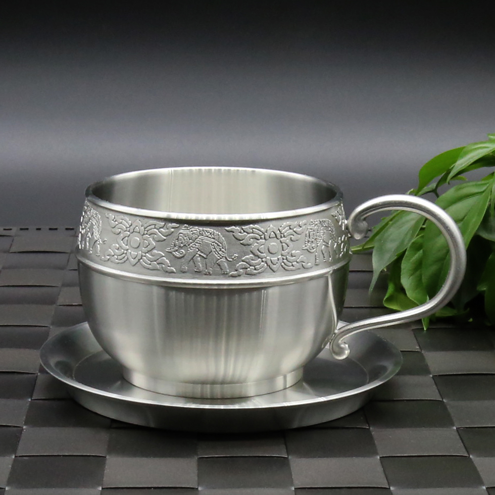 

Oriental Pewter Thailand, Café Mug Премиум кофе пить чашка кружка ручка кофе набор стеклянная посуда напиток