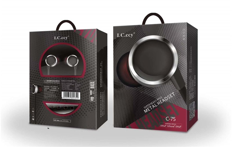 

GANGXUN Black, Наушники-вкладыши Colorful Headset Hifi Earbuds Bass Наушники