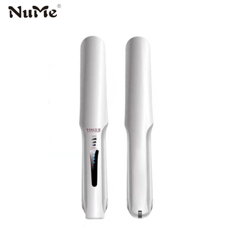 

NuMe белый, Usb Charger Straightening Iron Wireless Выпрямитель для волос Flat Iron Fast Heating