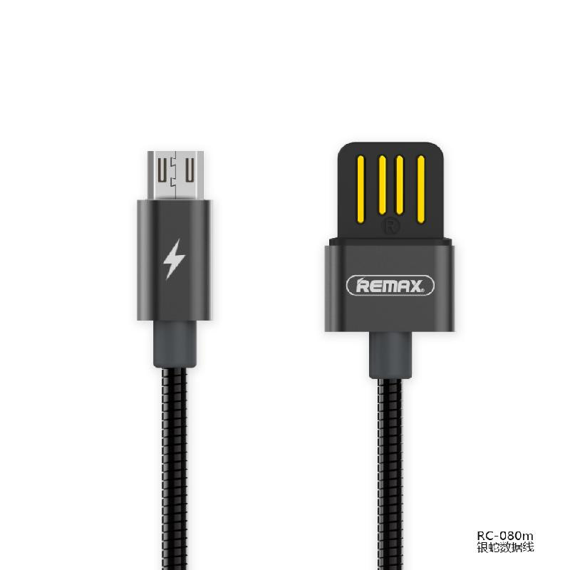 

Tissbely Black, REMAX Spring Metal Micro USB Data Cable