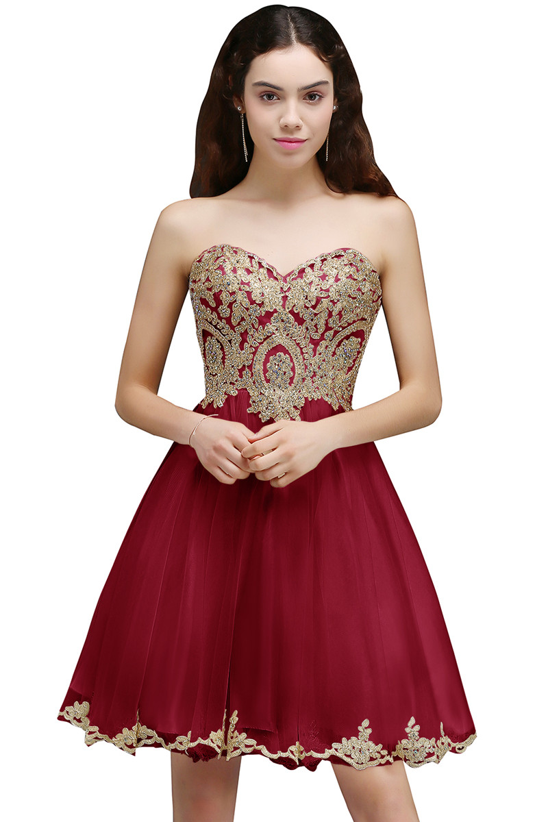 

babyonlinedress Красное вино, Короткое платье Homecoming