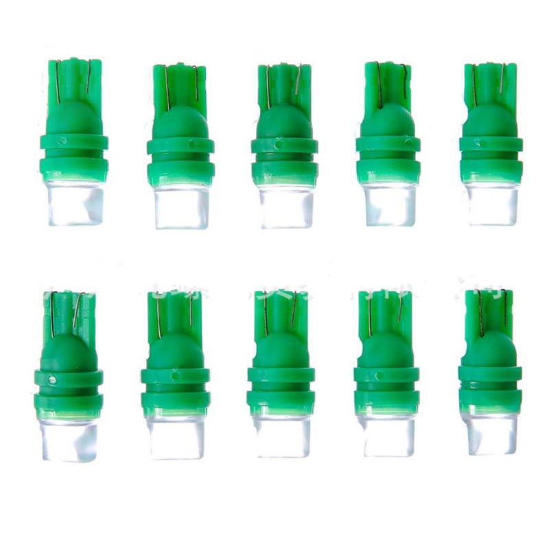 

ASLED Зеленый цвет 10PCS T10 W5W, Маленькая лампочка