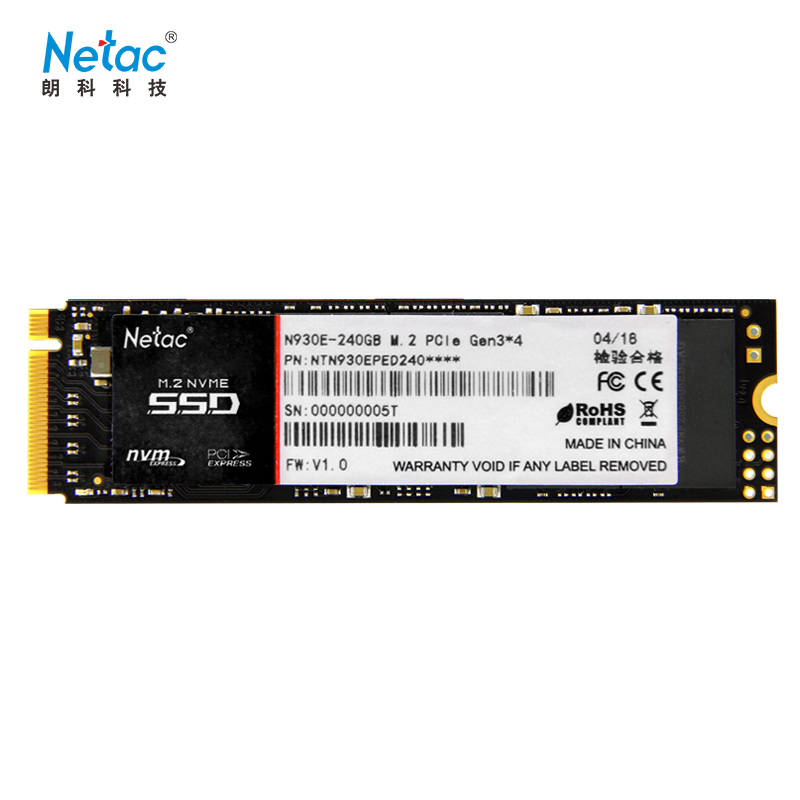 

JD Коллекция N930E NVME 240 Гб, Netac твердотельный накопитель