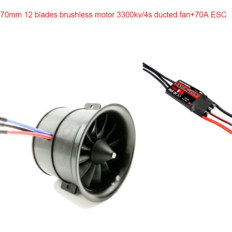 

COXSKY, 70 мм бесколлекторный двигатель ESC 80A RC бесщеточный двигатель rc