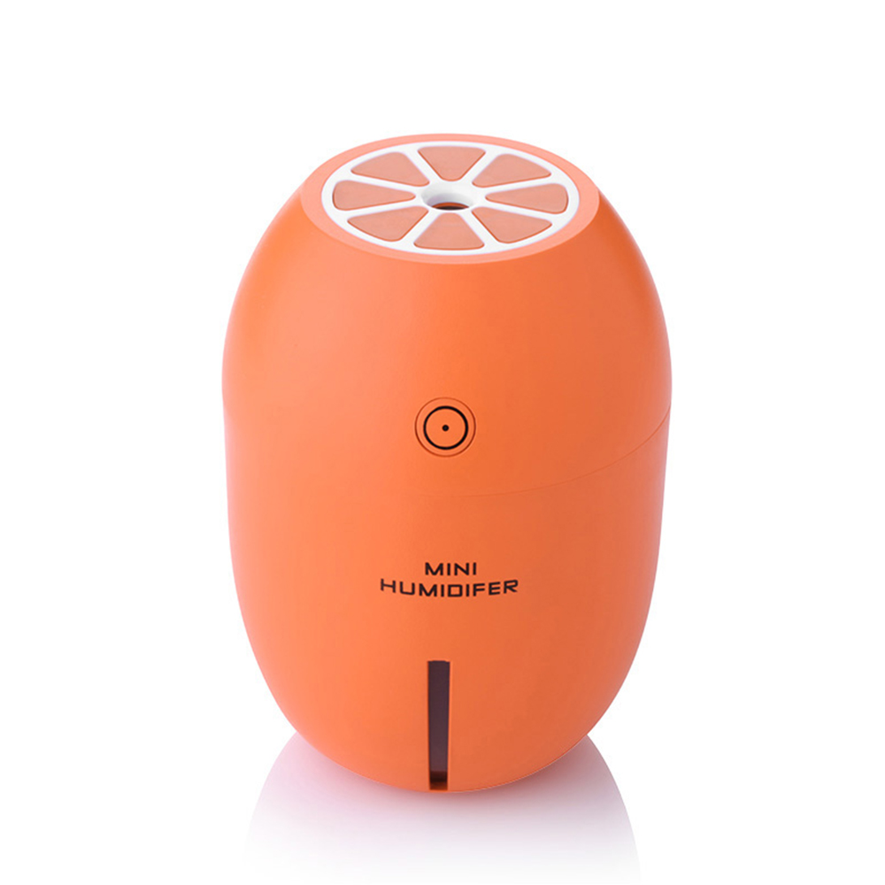 

TOMNEW оранжевый, TOMNEW 180ML Mini Cool Air Humidifier USB Портативный ультразвуковой лимонный воздушный фильтр