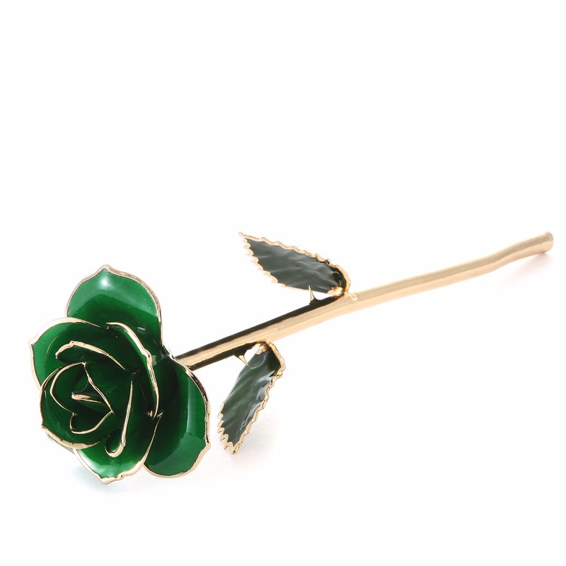 

Daya Rose зеленый, 24k Full Gold Dipped Rose