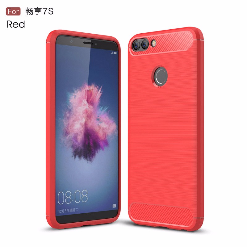 

WIERSS красный, для Huawei P smart FIG-LA1 FIG-LX1 LX2 Ударопрочный кожаный чехол
