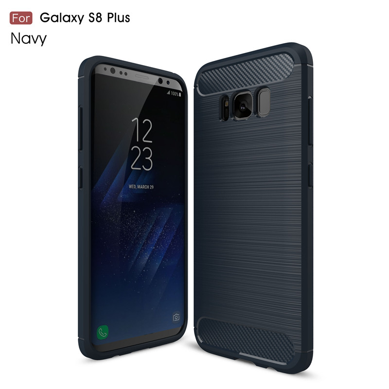 

KYKEO Синий цвет Samsung Galaxy S8 Plus, Carbon Fiber Phone Case For Samsung Galaxy S8 Plus