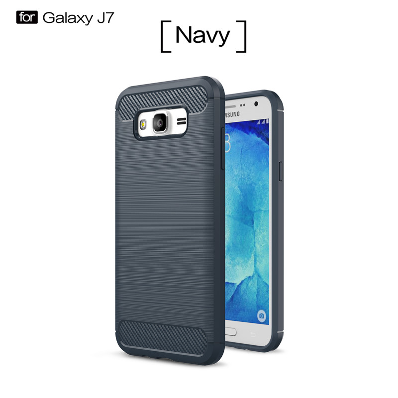 

KYKEO Синий цвет Samsung Galaxy J72015, Carbon Fiber Phone Case For Samsung Galaxy J7 2015