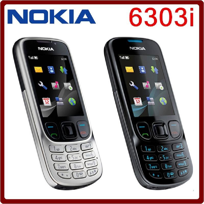 фото Оригинальный разблокировать мобильный телефон nokia 6303i tissbely black