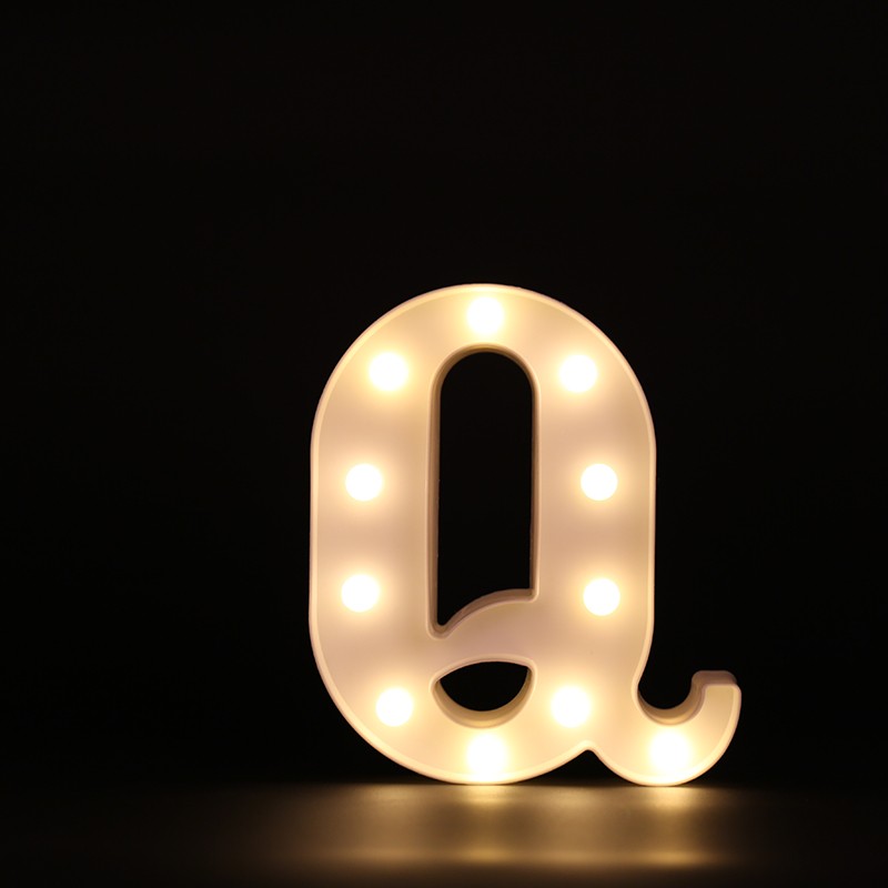 

LUOMU Q, Alphabet Light Indoor Battery powered Wall Hanging Night Light