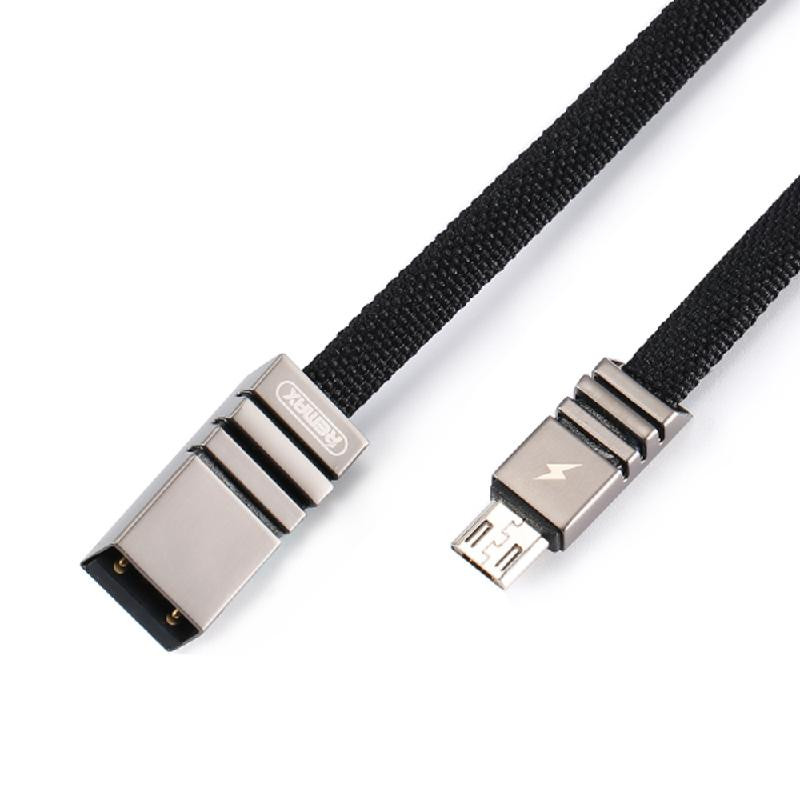 

Tissbely Black, REMAX Плетеный Matel Micro USB Data