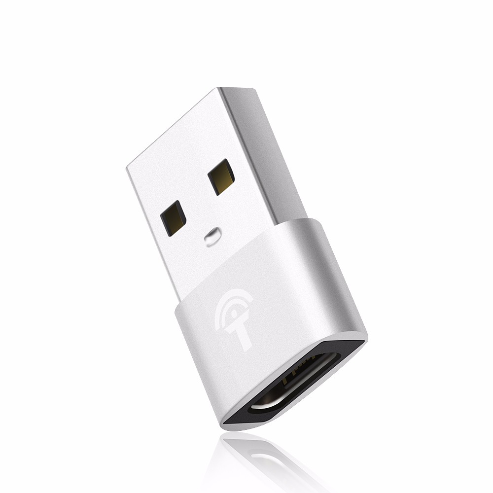 

ROCKETEK серебро, USB-адаптер для подключения к USB-разъему типа C Женский конвертер адаптера OTG
