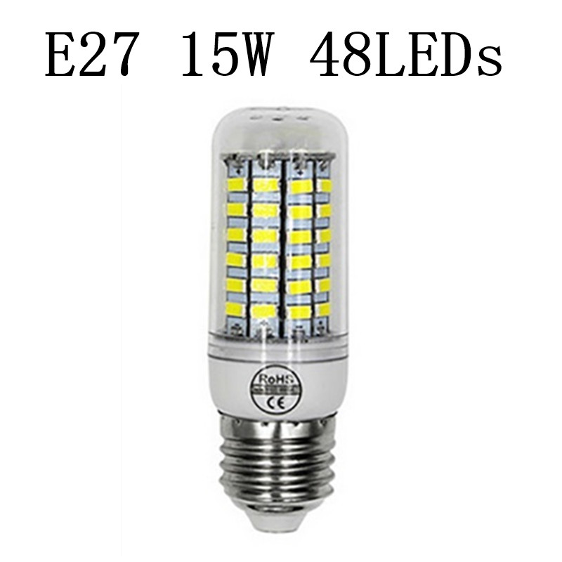 

AIUNCI E27 15W 48LEDs Warm White, SMD 5730 светодиодный s кукурузы лампы