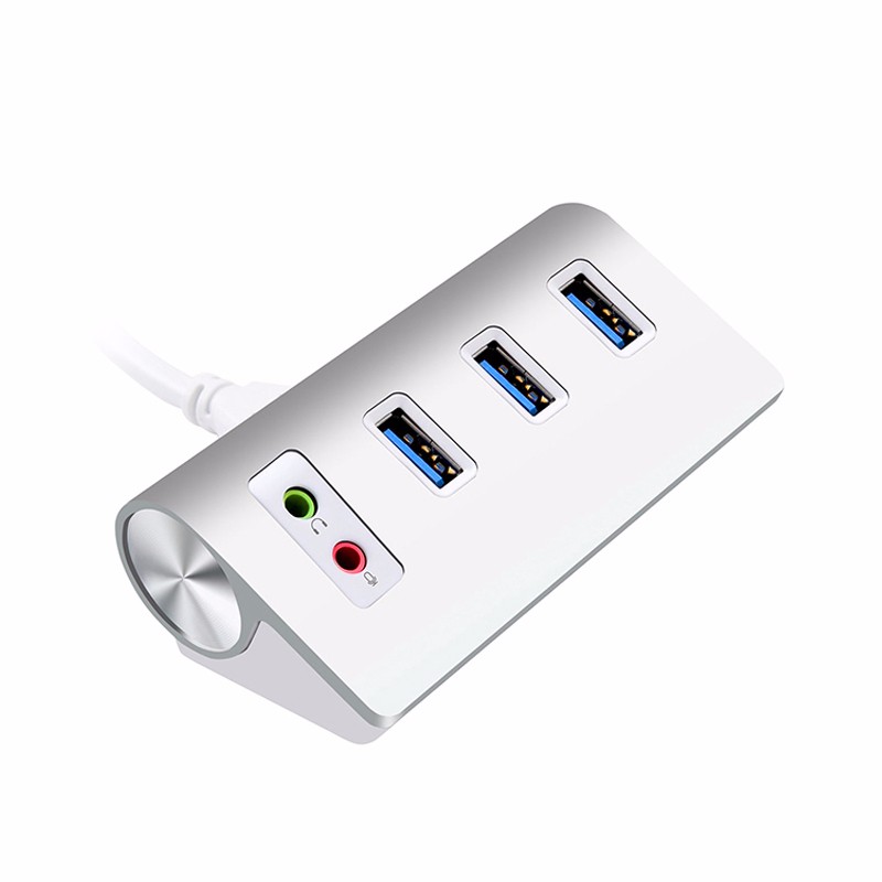 

ROCKETEK, Multi usb 30 hub port adapter splitter Интерфейс питания Внешний стереозвук