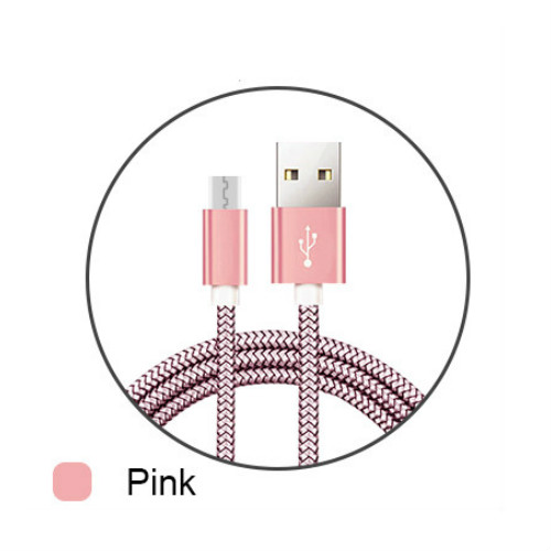 фото Кабели мобильных телефонов быстрый зарядный кабель usb тип c тип-c usb afilado розовый цвет 1m