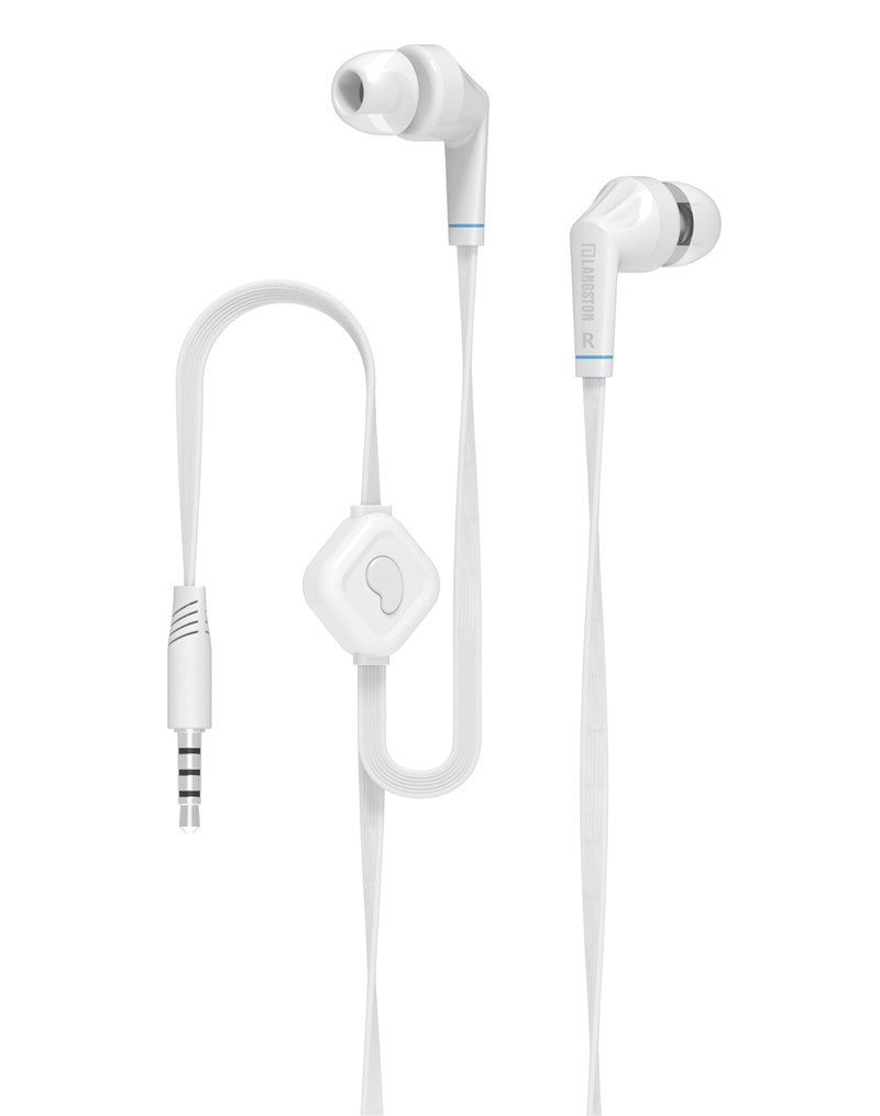 

GANGXUN White, Наушники Наушники Hifi Stereo In-Ear с микрофоном Наушники