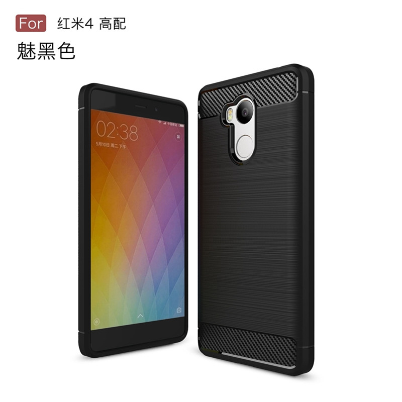 

KYKEO Черный Redmi 4 PRO, Carbon Fiber Phone Cases For xiaomi redmi 4Pro