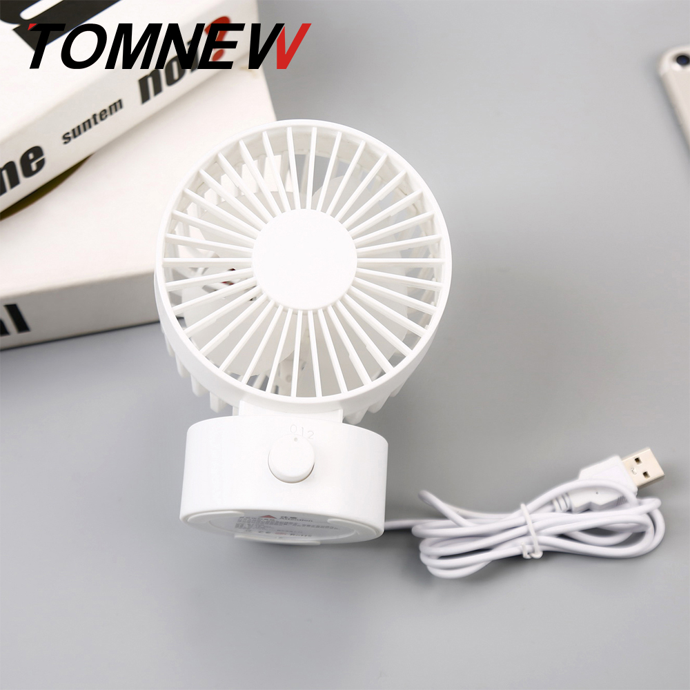 

TOMNEW белый, Настольный USB-вентилятор Office Mini Fan Silent 2 Speed ​​Desktop Fan с двухсторонним вентилятором