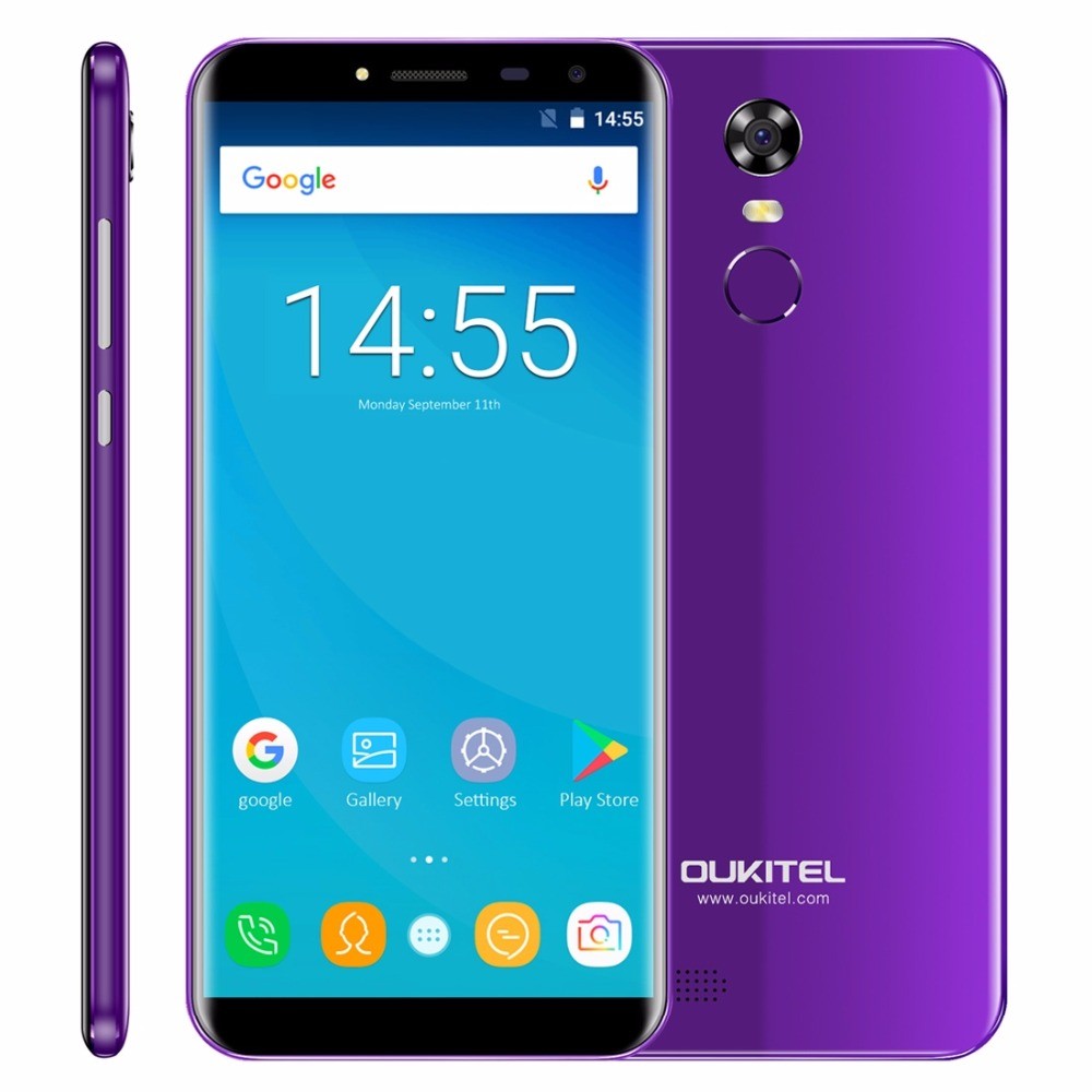 фото Oukitel c8 мобильный телефон android 7 winn-tech фиолетовый