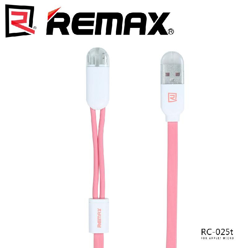 

Tissbely Розовый, REMAX Gemini 2in1 USB-кабель для