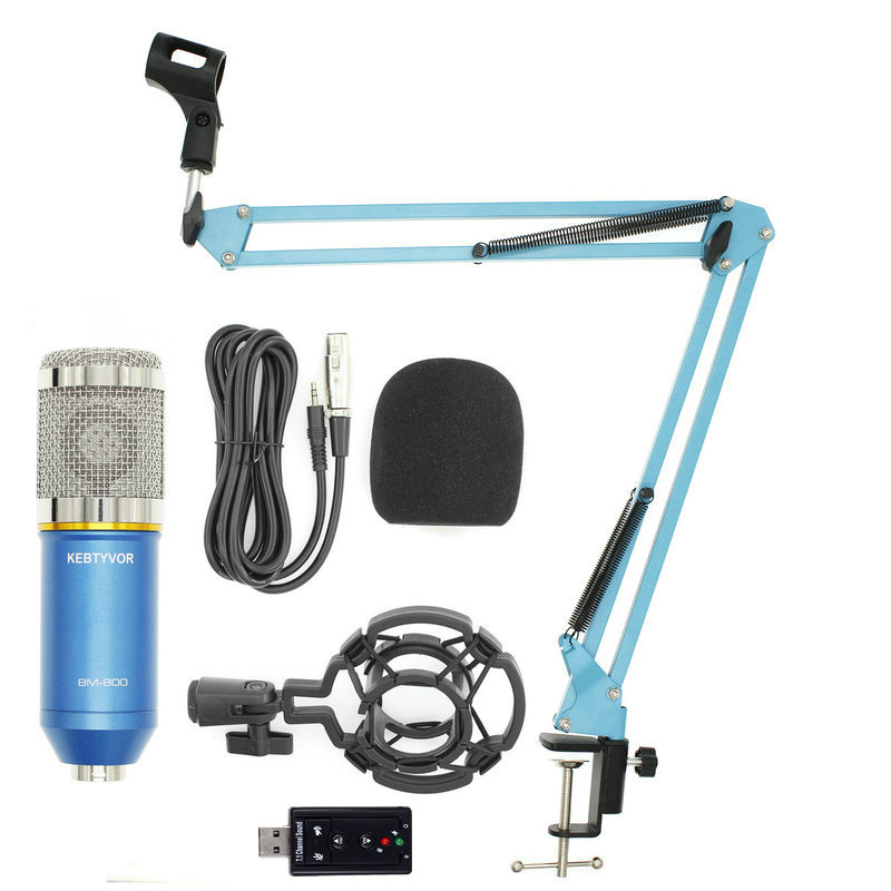 

KEBTYVOR Blue, Конденсаторный звукозаписывающий микрофон