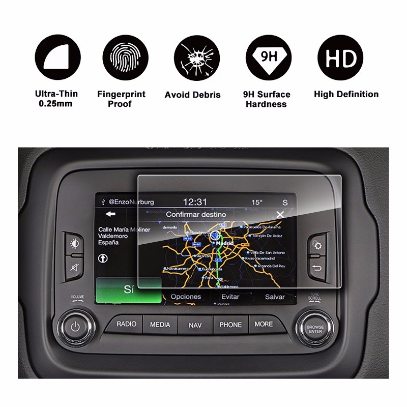 

RUI YA Прозрачный цвет, 2014 2015 2016 2017 Jeep Renegade Uconnect