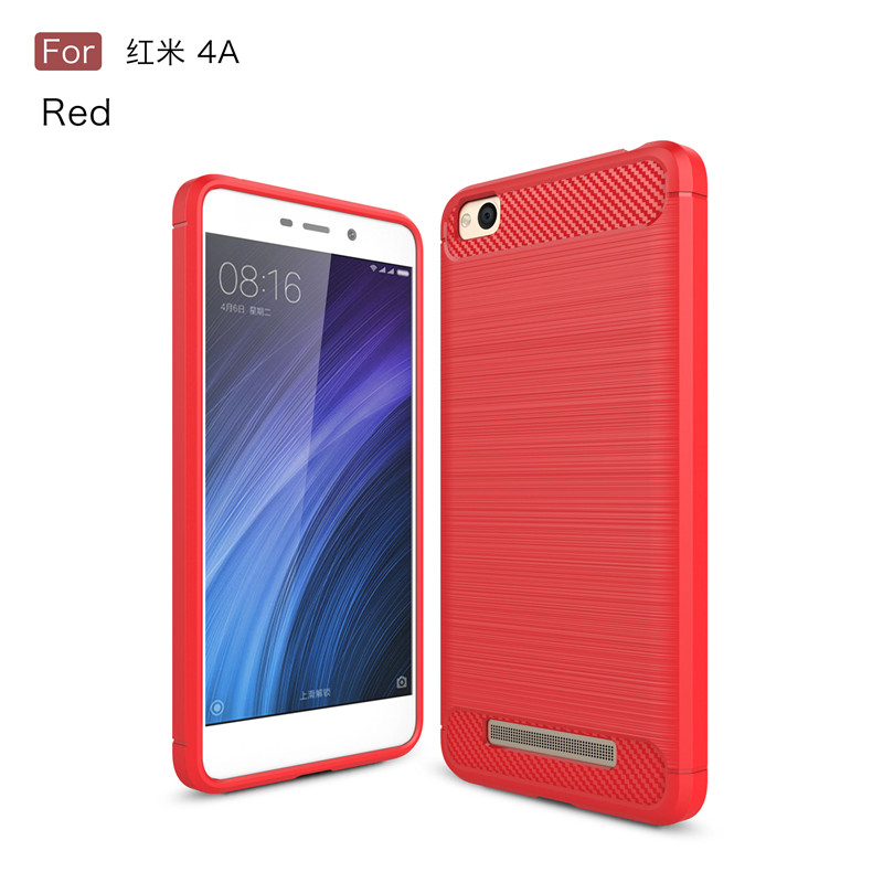 

KYKEO Красный Redmi 4A, bon Fiber Phone Cases For xiaomi redmi 4A