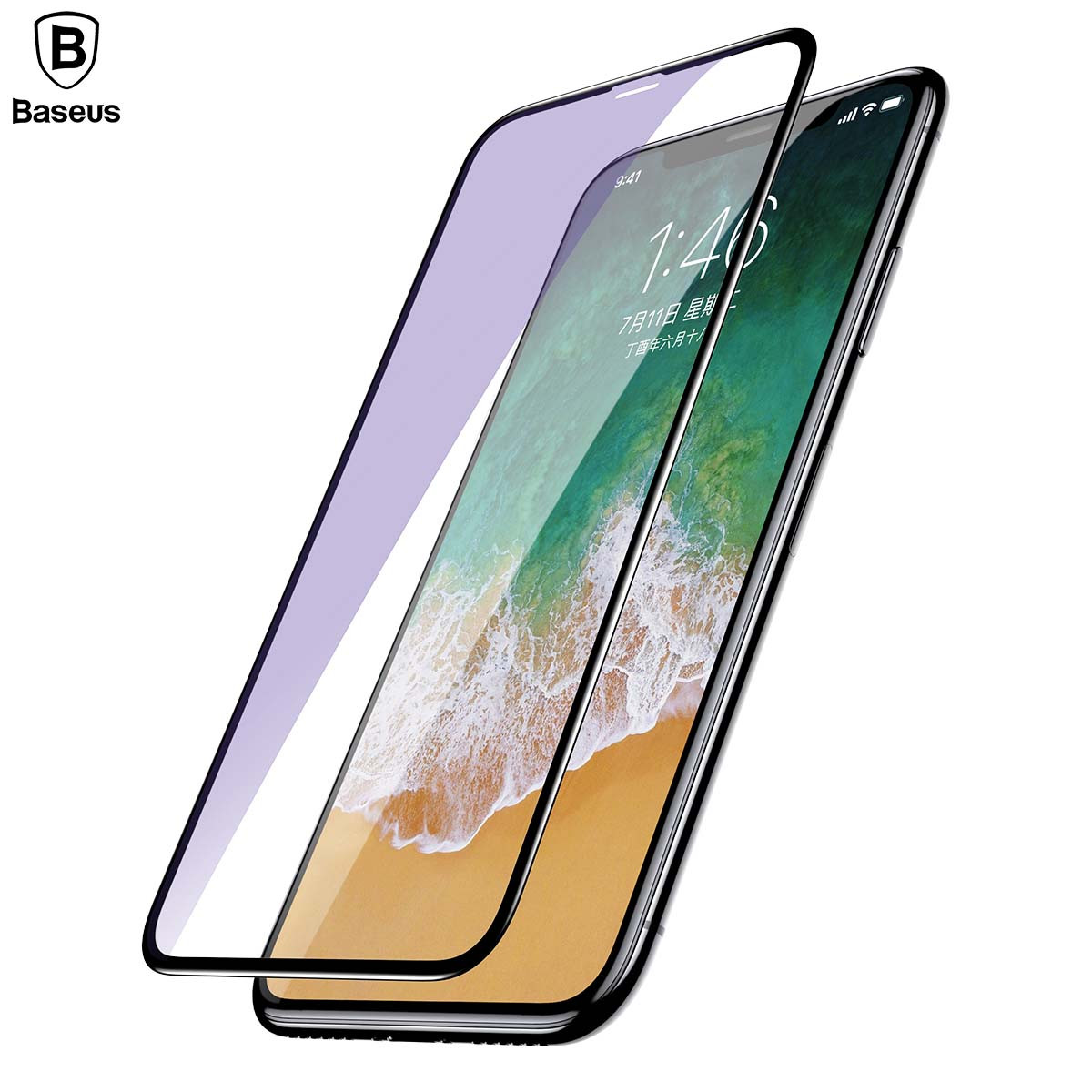

Baseus черный Анти-синий свет iPhone X