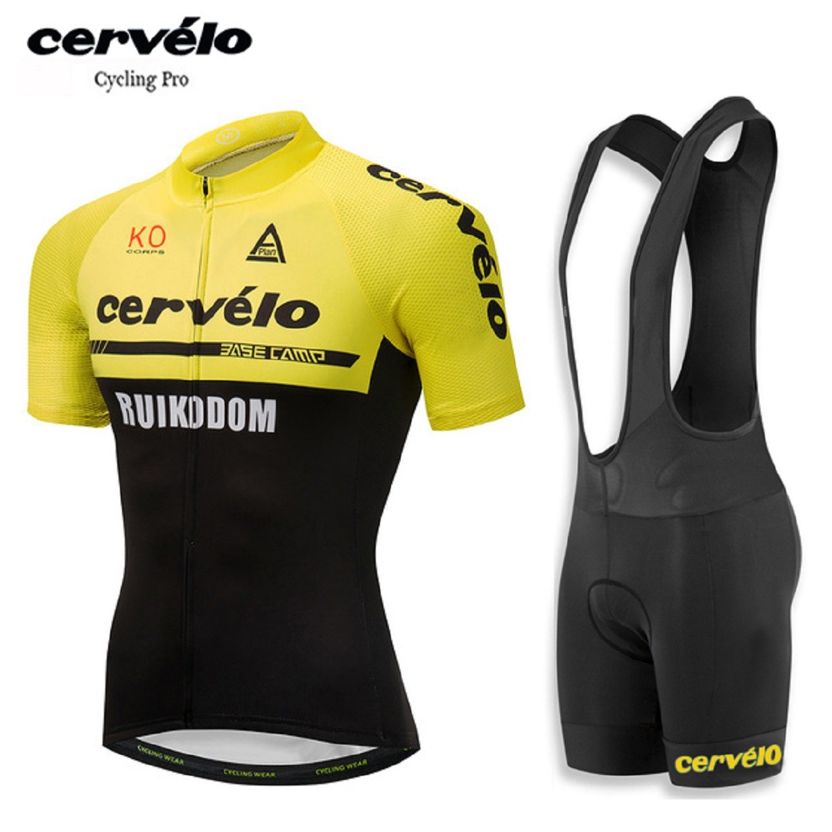 

cervelo желтый, Велосипедная майка Cervelo