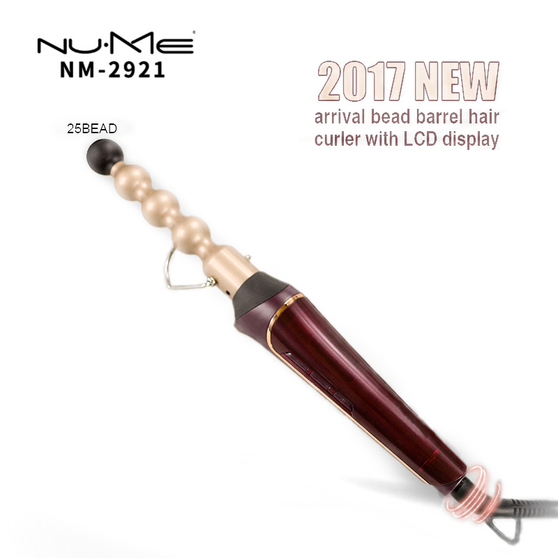 

NuMe Стандарт ЕС, NuMe Профессиональные светодиодные керамические волосы Curler Iron Electric Curl LCD Digital Hair