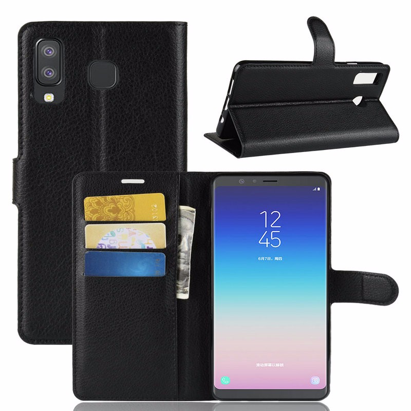 

WIERSS черный для Samsung Galaxy A8 Star, для Samsung Galaxy A8 Star Wallet Phone Case