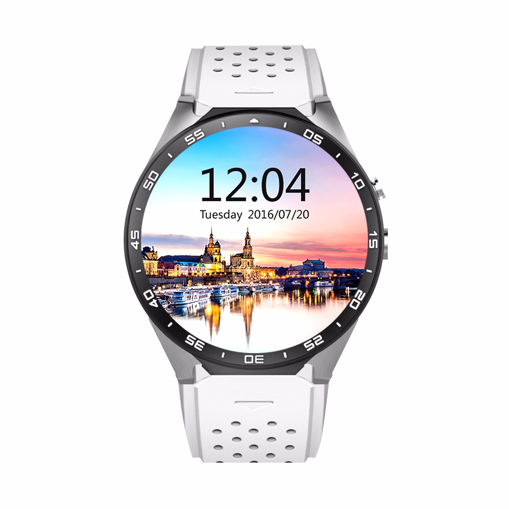 

chkj белый 46 мм, Android 51 3G WIFI GPS bluetooth смарт-часы