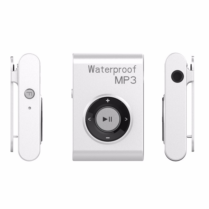 

zhileyu белый 4G, Мини-IPX8 Водонепроницаемый плеер MP3 MP4