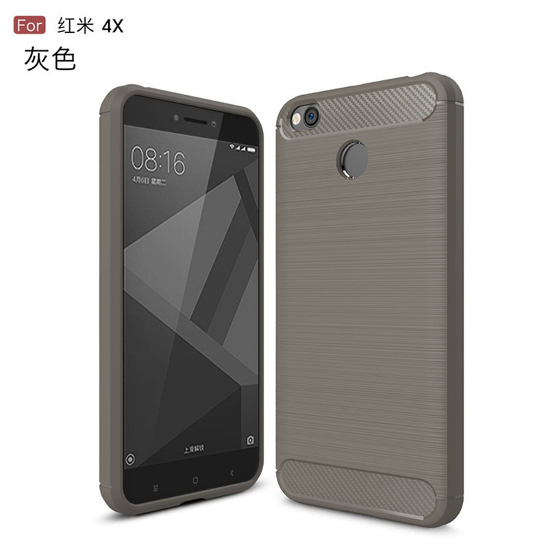 

KYKEO Серый Redmi 4x, Carbon Fiber Phone Cases For xiaomi redmi 4X