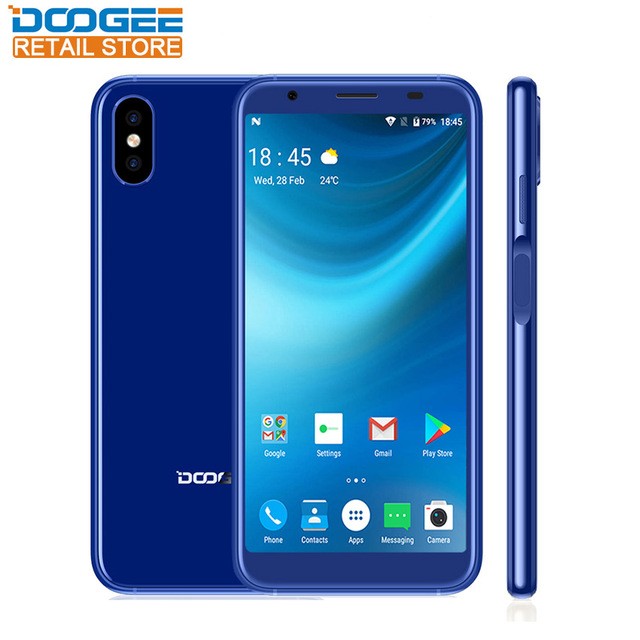 

DOOGEE Синий цвет, 2018 Новый смартфон DOOGEE X55