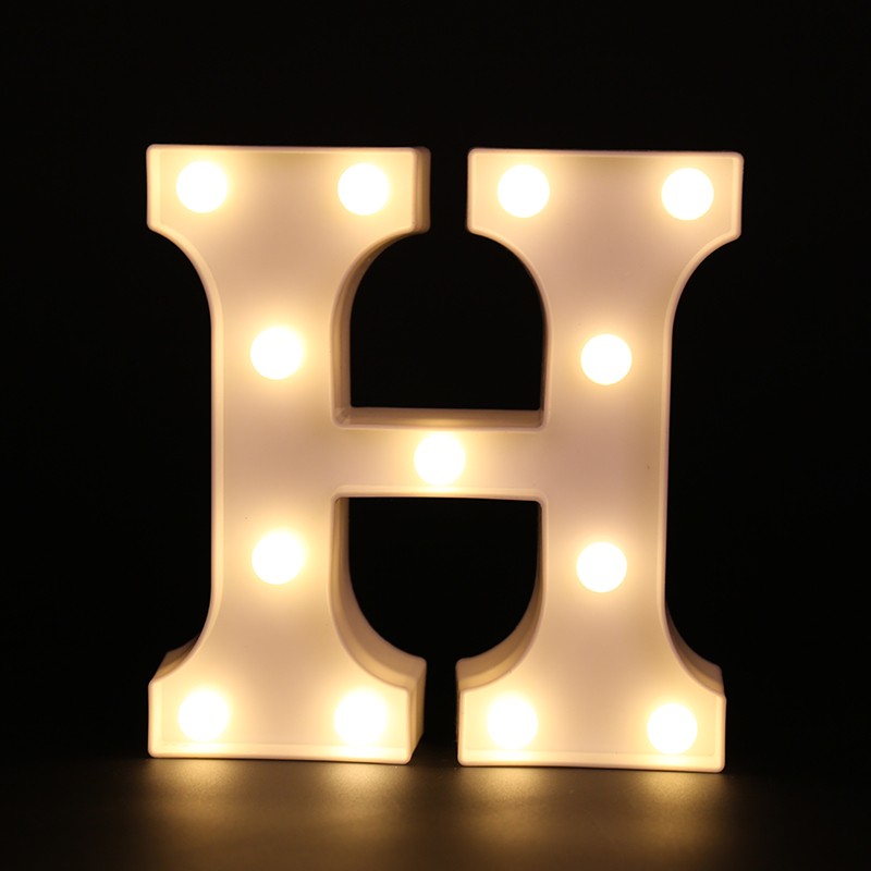 

LUOMU H, Alphabet Light Indoor Battery powered Wall Hanging Night Light