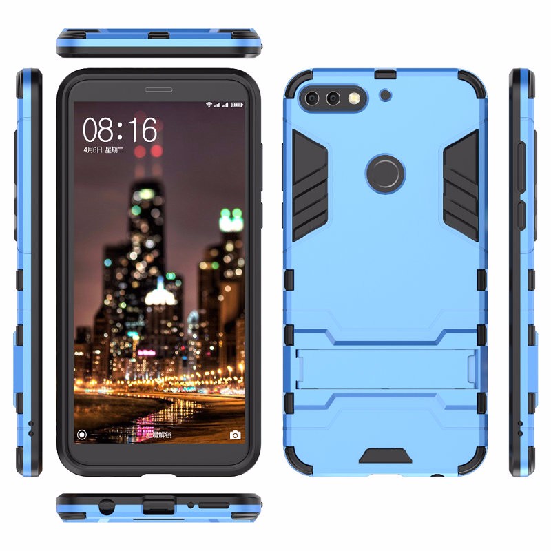 

WIERSS синий, для Huawei Y7 Prime 2018 Ударопрочный жесткий чехол