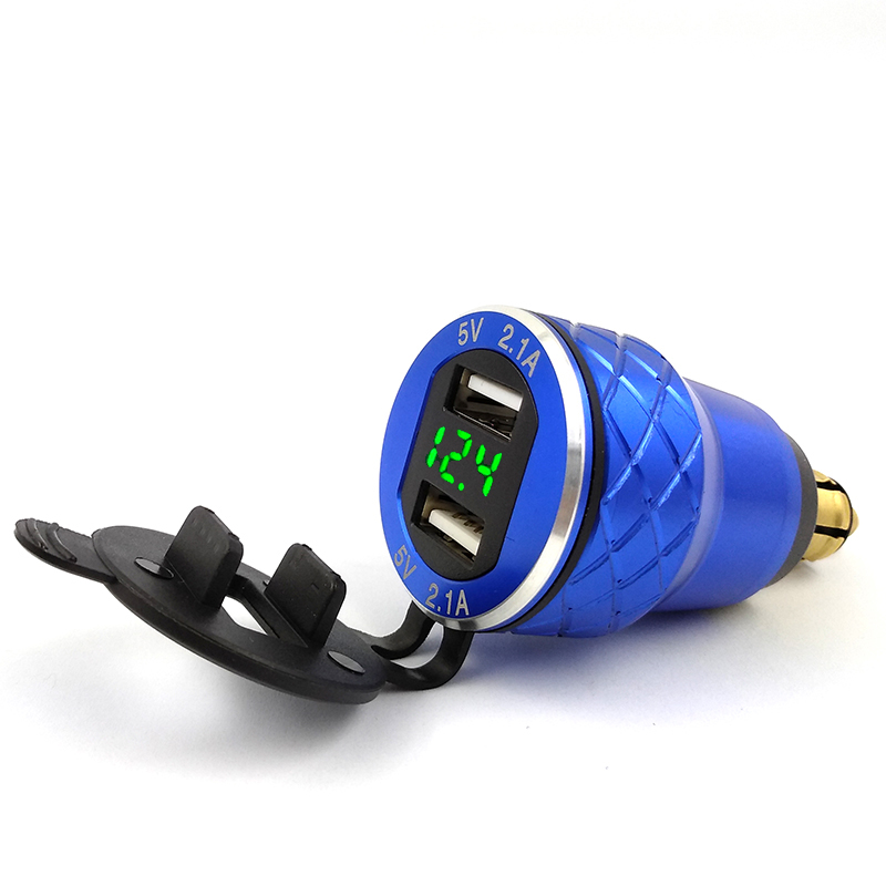 

AiELEMZION Зеленый свет, Зарядное устройство для мотоциклов Dual USB