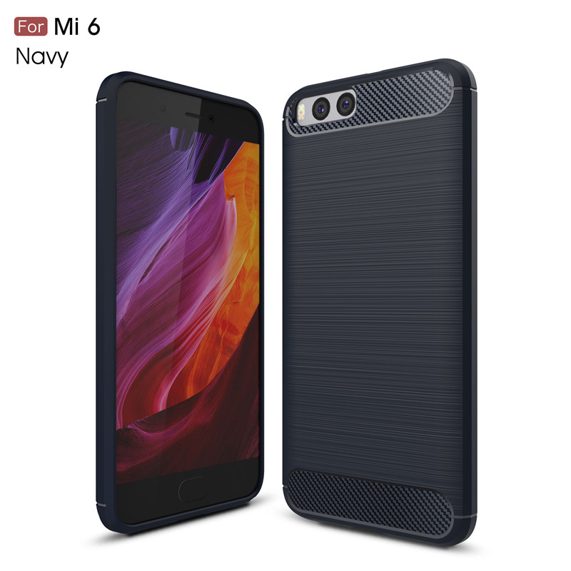 

KYKEO Синий цвет Xiaomi 6, Carbon Fiber Phone Cases for xiaomi 6