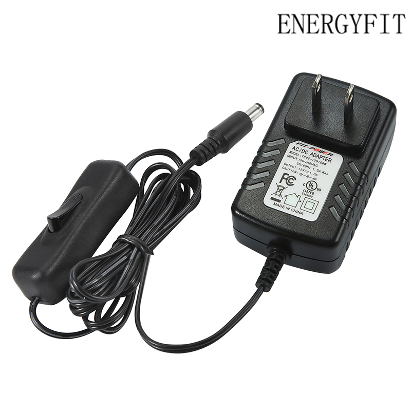 

ENERGYFIT Стандарт ЕС, 12v 1a 12w 12 1 v напряжение на входе a amp w watt ac dc адаптер адаптера питания