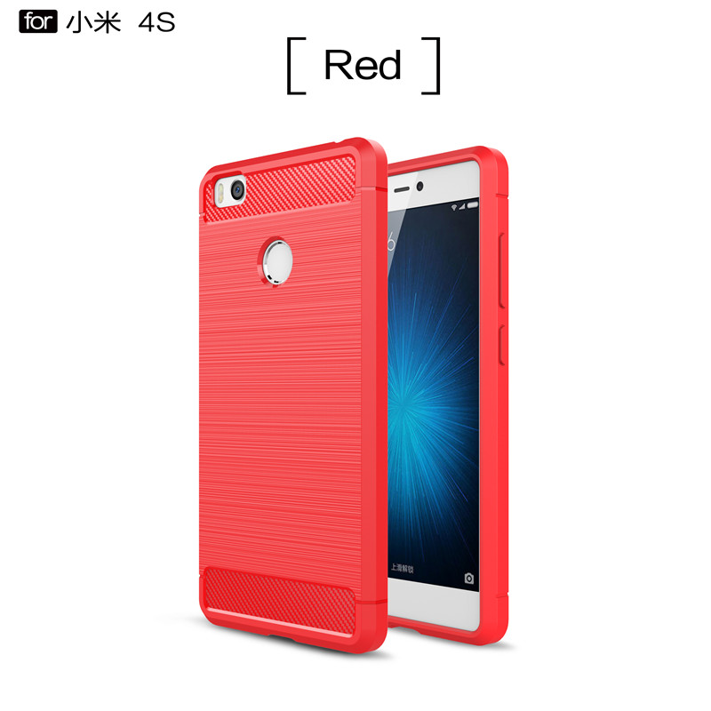 

KYKEO Красный MI 4S, Soft TPU Anti-Knock Cover For Xiaomi 4S