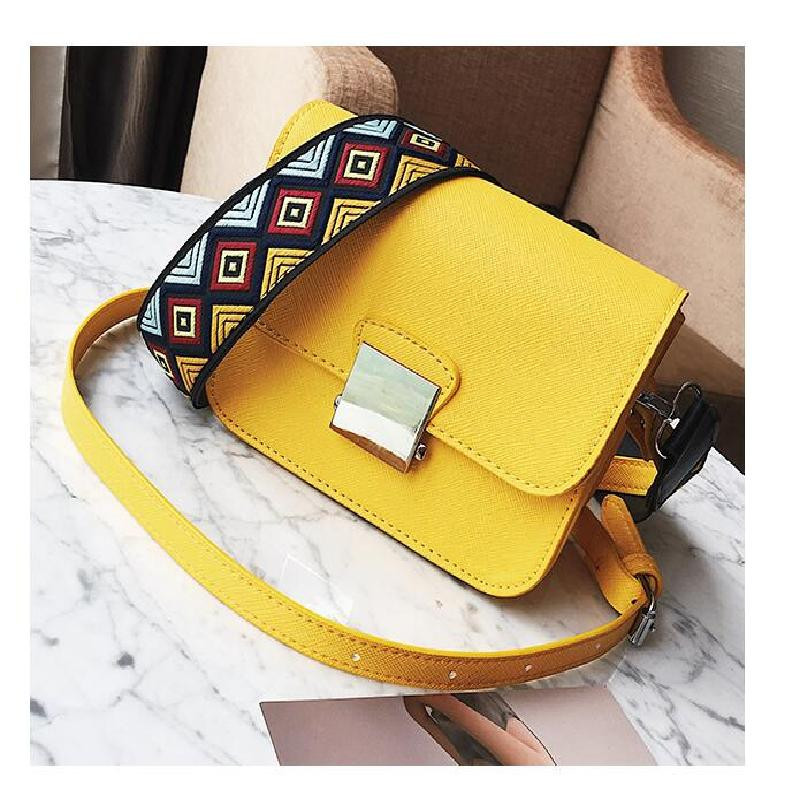 

Tissbely Yellow, Vogue Star Brand Messenger Сумки Женские лоскуты