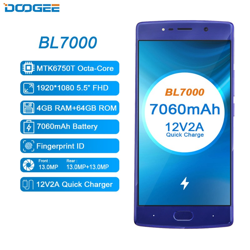 

DOOGEE синий 4ГБ, DOOGEE BL7000 64gb rom