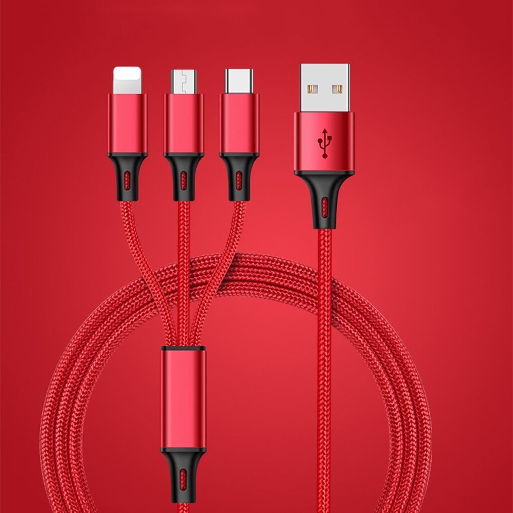 

PNY Red 12м, 3 в 1 USB-кабель зарядного устройства