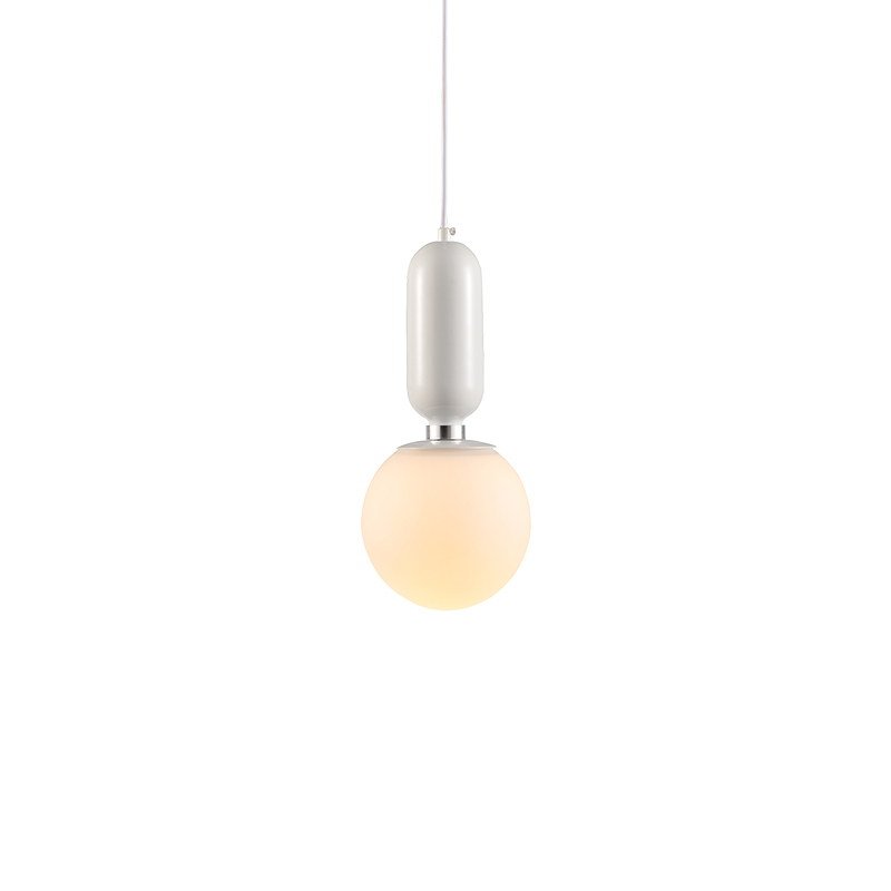 

Moslan Белый 25cm 5W, Nordic стекло мяч люстра