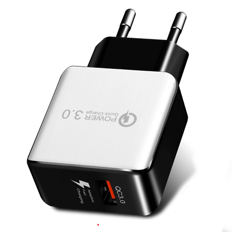 

Mzxtby White24A Стандарт ЕС, Quick Charge 30 USB Phone Charger Quick USB Charger Travel Wall Charger Adapter