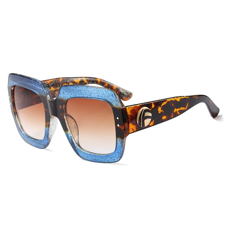 

SHAUNA Синий чай леопарда, Солнцезащитные очки