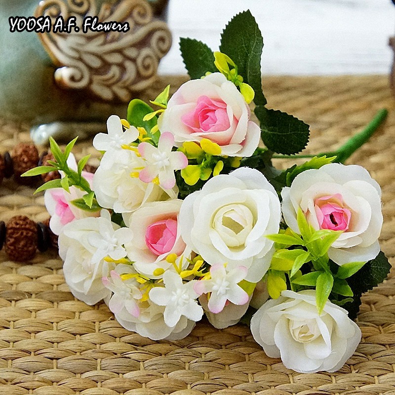 

YOOSA Розовый, Искусственный шелк Роза